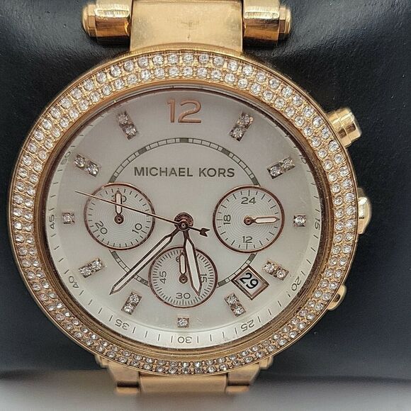 Michael Kors Parker MK5491 Women Stainless Steel Analog Dial Quartz Watch AM448 - Picture 1 of 11